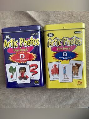 Super Duper Speech Fun Decks D and B - New, sealed tins
